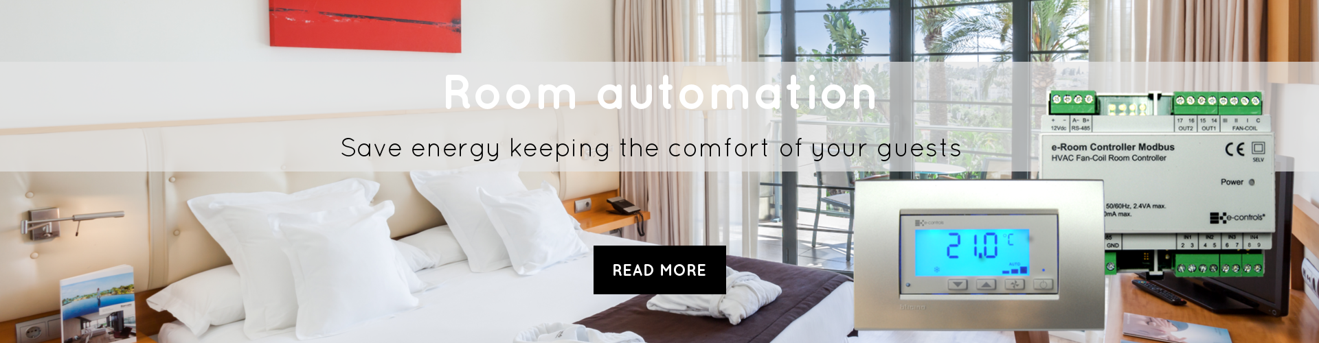 Room automation save energy keeping the comfort of your guests
