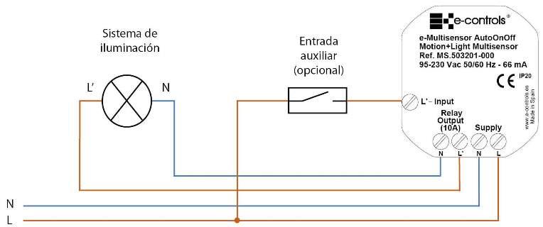 COMO CONECTAR SENSOR DE MOVIMIENTO -   Sensores de movimiento,  Sensor, Diagrama de instalacion electrica