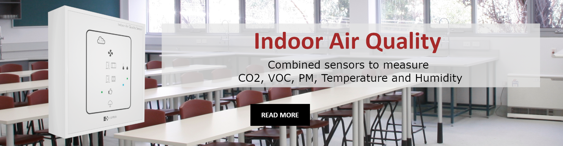 Indoor Air Quality Combined sensors to measure CO2, VOC, PM, Temperature and Humidity
